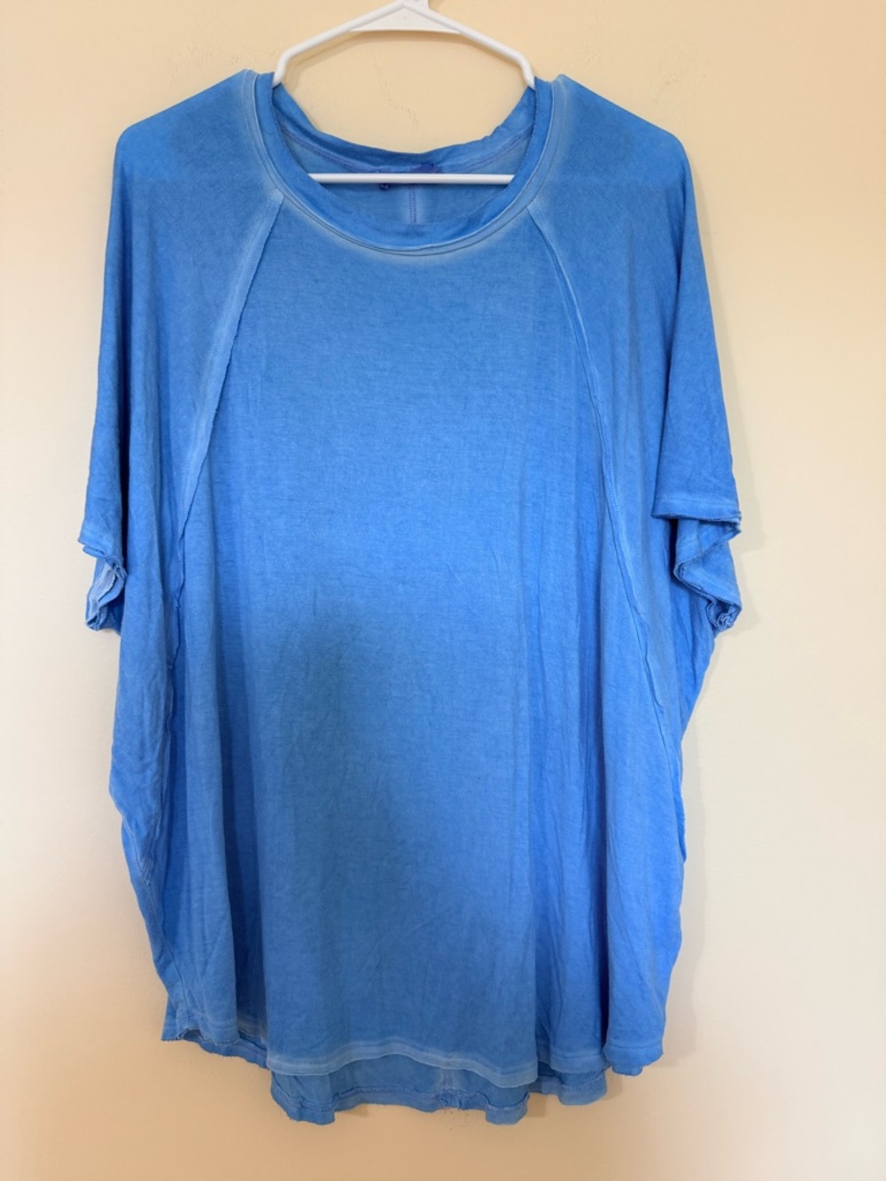 Zenana Outfitters Blue Short Sleeve Crewneck Tee
